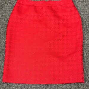 JM Studio John Meyer Vibrant Red Pencil Skirt Womens Sz 10 Business NWT